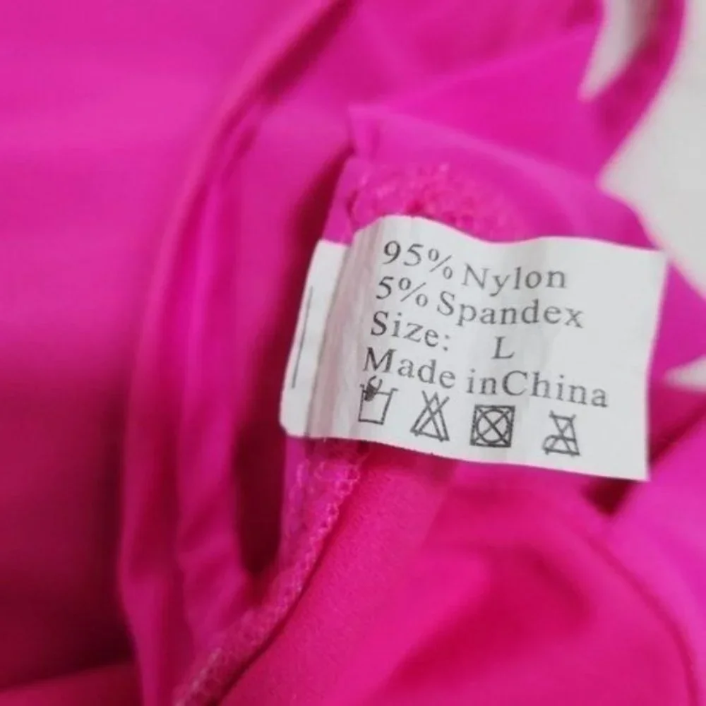 Women’s Side Strap One Piece Swimsuit Oahu Pink, size L